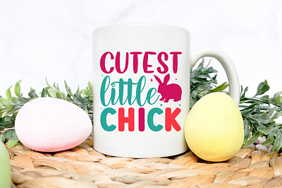 EASTER DAY SVG DESIGN,CUTEST LITTLE CHICK SVG DESIGN 4th of july tumbler png design branding cutest little chick svg design inspiratonal sticker png bundle love