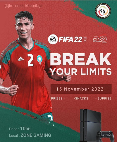 FIFA 22 tournament poster branding graphic design ui