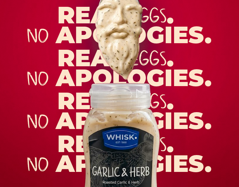 WHISK: Artisan Mayonnaise Brand Identity & Packaging 3d animation branding design graphic design illustration logo motion graphics packaging poster product design vector