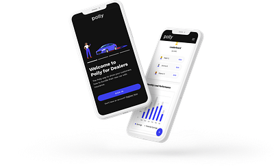 Polly for Dealers App mobile product design