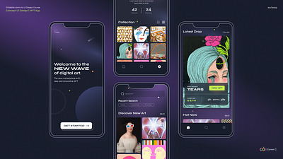 Moon | NFT Marketplace app branding design graphic design ui