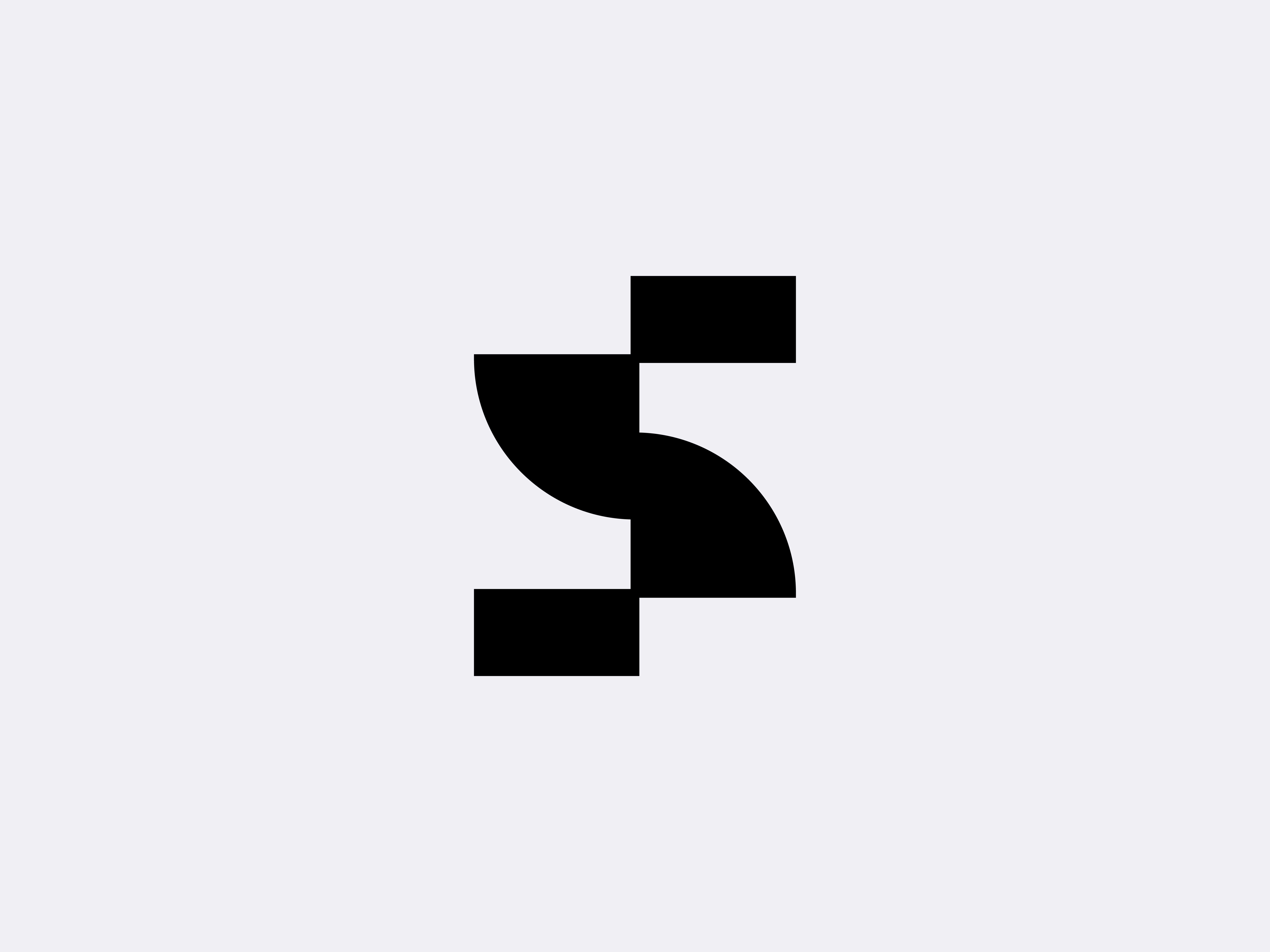 Minimal Geometric S Logo Design — Abstract Lettermark | For Sale brand mark branding circle connection crypto letter logo letter s liquid logo mark minimal modern monogram s s icon s logo square technology timeless unused