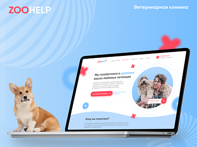 Ветеринарная клиника 3d animation branding design graphic design illustration logo motion graphics ui ux vector веб кот пользовательский собака