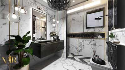 Luxury Bathroom 3d animation app branding design graphic design illustration logo ui vector