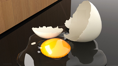Broken Egg 3d 3d modeling 3ds max architecture design