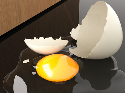 Broken Egg 3d 3d modeling 3ds max architecture design
