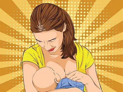 Mother Breastfeeding adobe illustrator adobe illustrator cc adobe photoshop branding breastfeeding design graphic design illustration logo logo design mother breastfeeding motion graphics printing printing design vector vector logo