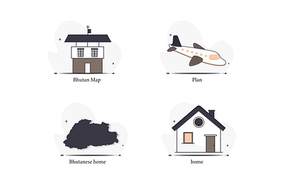 MAP ICONS design graphic design icon icons illustration vector