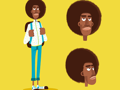 CHARACTER DESIGN adobe illustrator black man character character design illustration vector