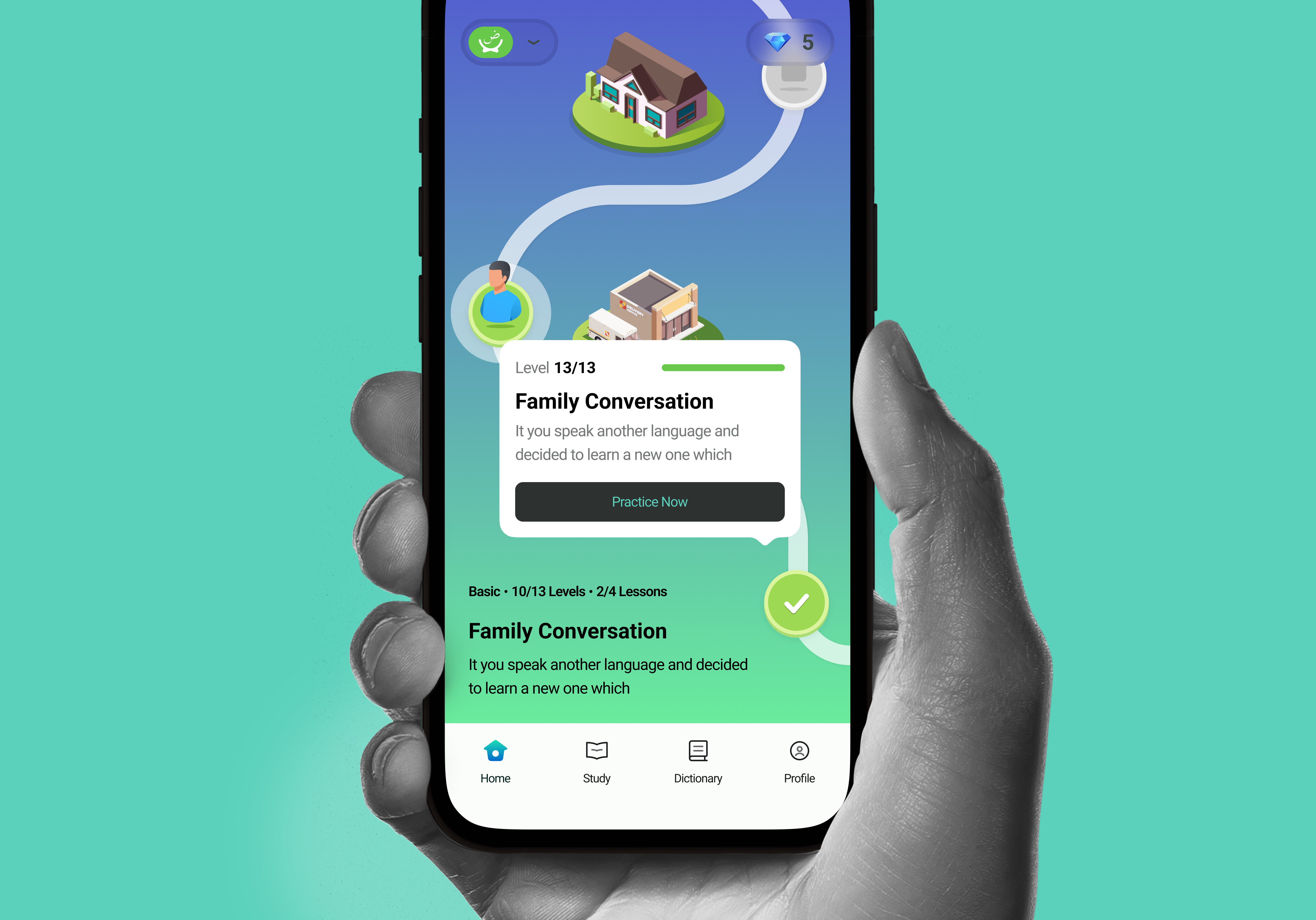 Dovashi- AI powered language learining app 3d animation app branding clean design clean ui minimalist course app course mobile course ui design figma illustration learing learining. learning app mobile ui ux