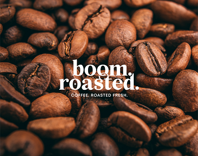 Logo — Boom Roasted branding coffee design graphic design illustration logo mockup typography vector