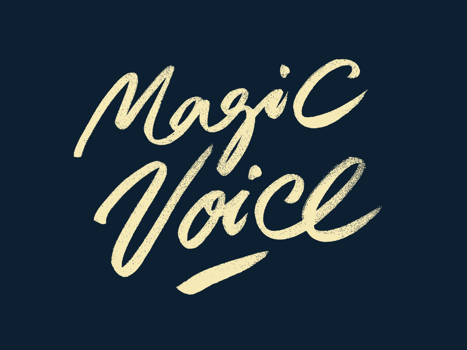 Magic voice art bold brush calligraphy custom flow fun lettering logo magic meditation original script signature standout texture type vibes zen