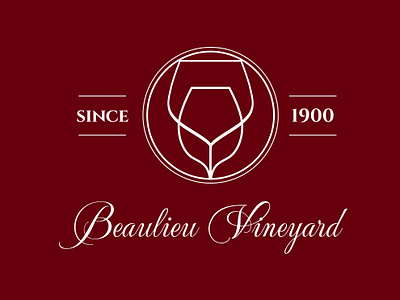 #40 Beaulieu Vineyard brand brand design brand identity branding daily 100 daily 100 challenge design graphic design identity logo logo design logo identity vineyard wine wine maker winery winery logo