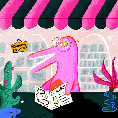 sale dinosaur animation art artist branding colors design digitalart dinossaur illustration ilustração pink procreate sale