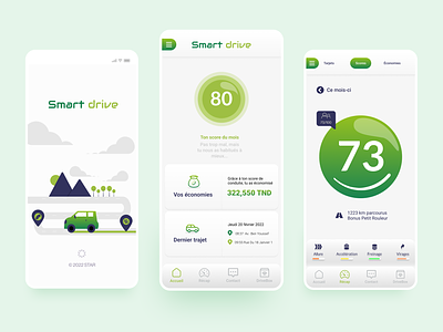 Smart Drive - The Safe Driving Companion 3d artist ahmed jabnouni android app car design figma ios mobile app shotoftheday smartdrive uxui