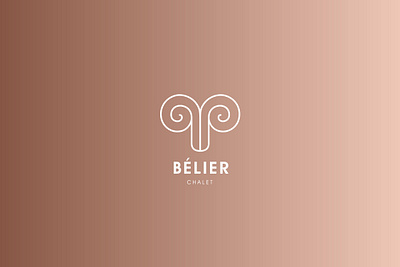 Chalet Bélier Logo & Branding brand design brand identity branding chalet graphic design hotel logo logo design visual identity