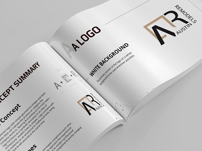Logo design and logobook for Austine Remodel branding design graphic design logo typography