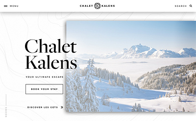 Chalet Kalens Web Design booking chalet design hotel ski ui ux visual design web design webflow website