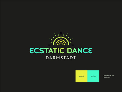 Logodesign Ecstatic Dance Darmstadt branding gradient graphic design illustrator logo logodesign sketching