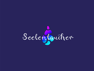 Clientwork Logodesign - Seelentaucher Gestalttherapie branding calligraphy design graphic design handlettering illustrator lettering logo logodesign therapy typography vector