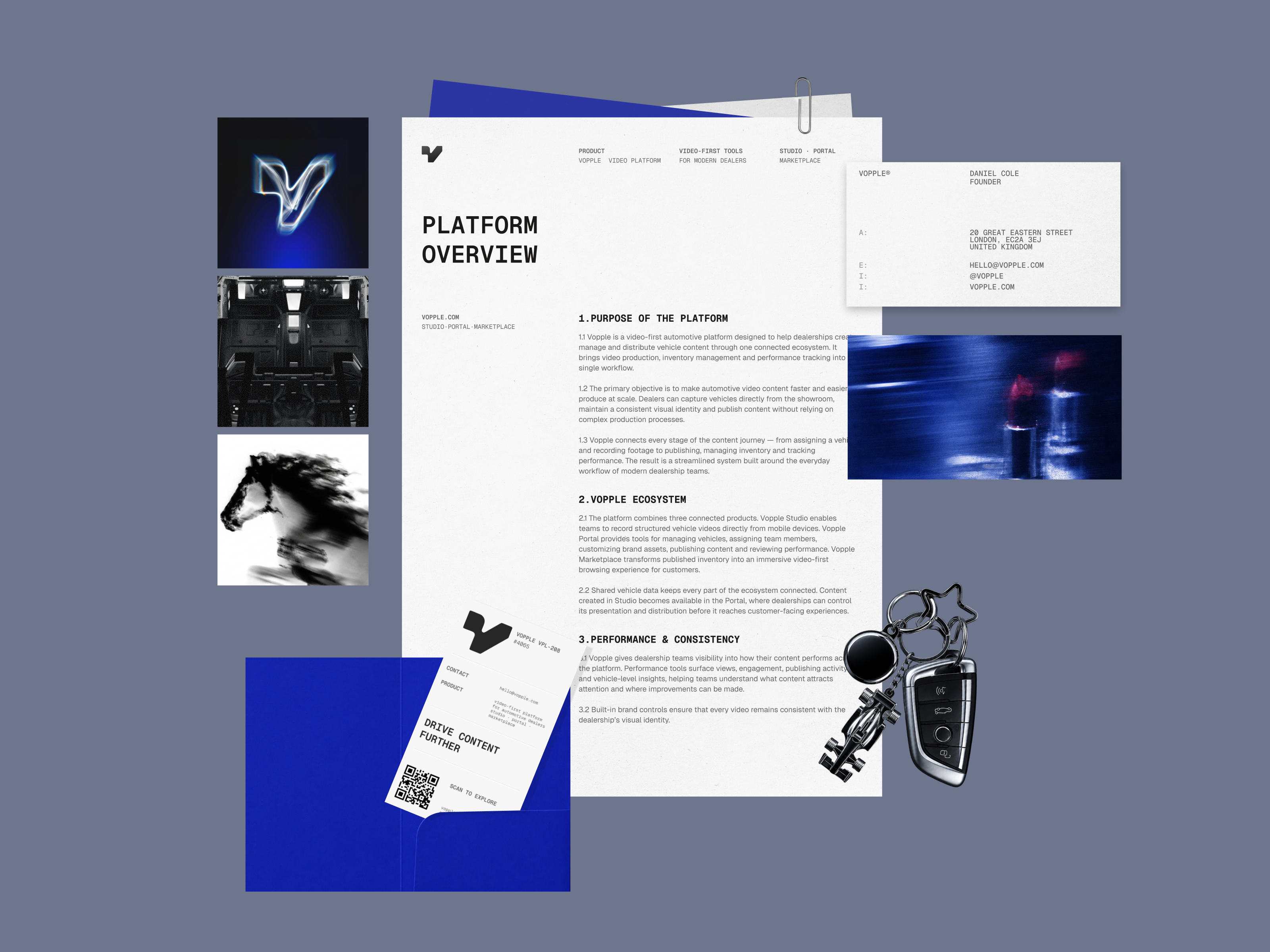 Vopple — Brand Identity art direction automotive brand identity branding editorial design graphic design saas typography visual identity