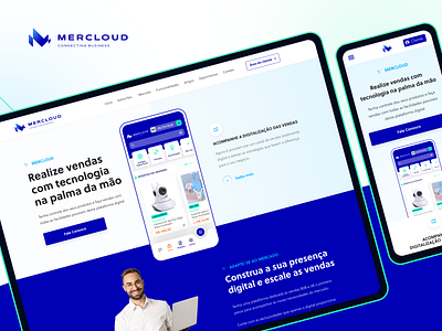 Website Design - Mercloud design design de interface figma interface landing ui