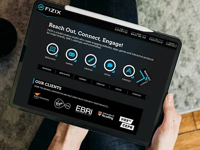 FIZIX Interactive - Studio Site brand agency graphic design infographics interactive agency ui website design