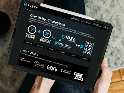FIZIX Interactive Studio Site brand agency creative agency graphics design infographics interactive agency web design