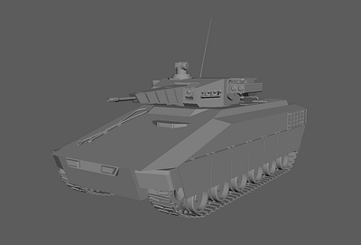Armored Fighting Vehicle 3D Model (October, 2022) 3d 3d modelling