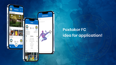 Pakhtakor FC Application for football lovers! ui