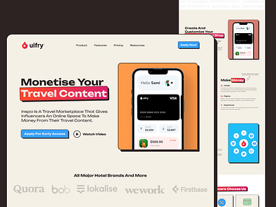 Inspo - Travel Marketplace Website Design design landing page neobrutalism neubrutalism retro travel typography ui ux ux ui website website design