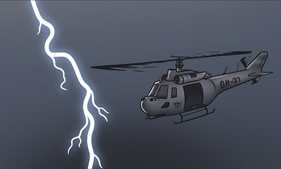 Helicopter Digital Artwork (November, 2022) digital art