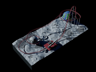 Rollercoaster 3D Model (February, 2022) 3d 3d modelling