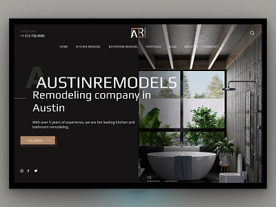 Design for Austin Remodels website branding design ui ux website
