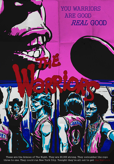 You Warriors are good design illustration movie poster