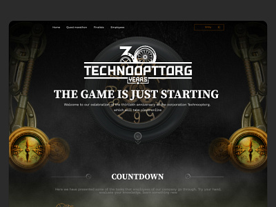 Landing page design for Technooptorg design ui ux website