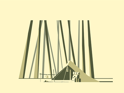 Camping design illustration vector