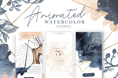 ANIMATED Instagram Watercolor Story ink
