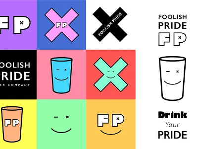 Foolish Pride Beer Company _ Brand Design brand design branding design graphic design logo logo design typography visual design