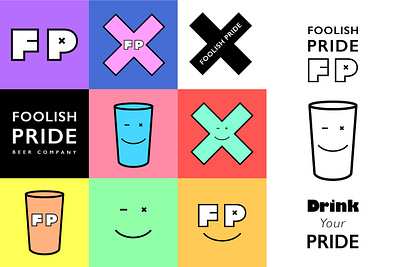 Foolish Pride Beer Company _ Brand Design brand design branding design graphic design logo logo design typography visual design