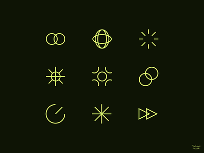 Iconography for Portfolio | Eduard Bodak abstract icon clean design green grid icon icon stroke icon style icon system icondesign iconography iconpack illustration minimal pictogram svg symbol ui ux web