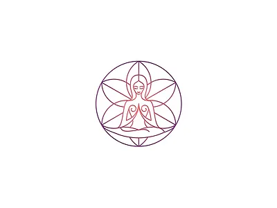 Yoga Girl Logo FOR SALE branding design for sale graphic design illustration logo natural vector yoga