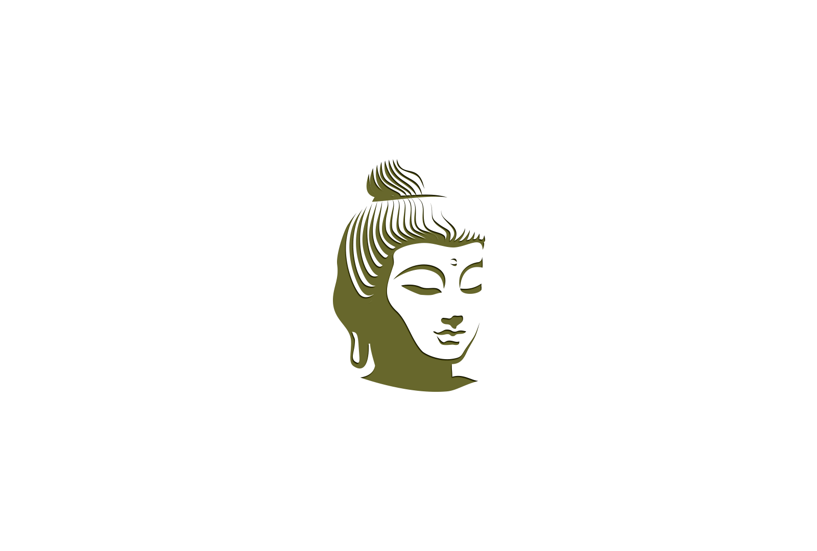 Buddha inside semi circle | Logo Template by LogoDesign.net
