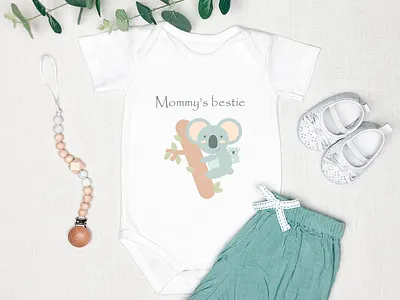 Baby Onesie animal baby cute design flat graphic design illustration inspiring print vector