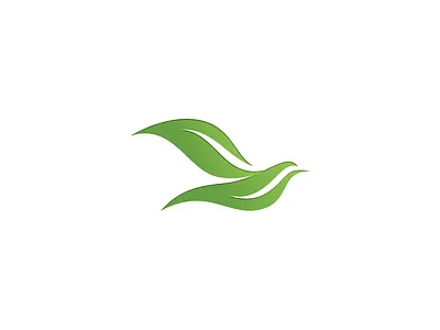 Green Flight Logo FOR SALE bird branding design fly for sale graphic design illustration leaves logo natural vector