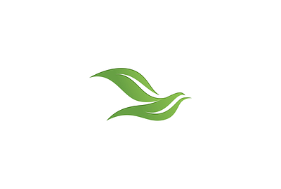 Green Flight Logo FOR SALE bird branding design fly for sale graphic design illustration leaves logo natural vector