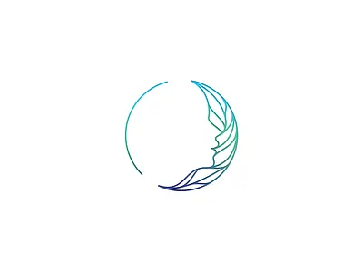 Moon Lady Logo FOR SALE branding design for sale graphic design illustration lady logo moon natural vector