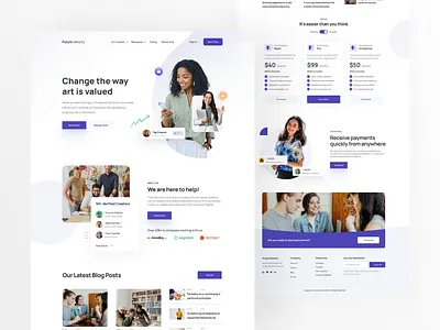 Purple Velocity | Agency Landing Page Ui Design | ui_Clutch animation design landing page motion graphics ui ux ux ui