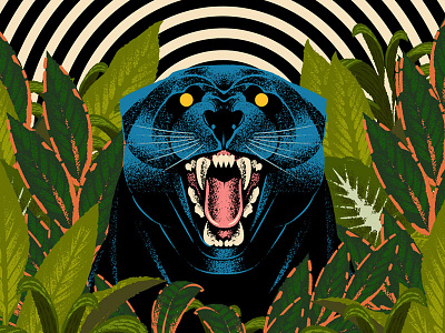 腐った acid book cartoon character cover design graphic design illustration music panther retro vector vintage vinyl