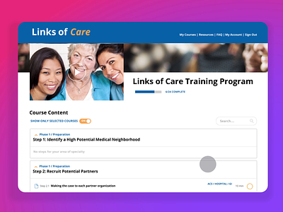 NCCRT - Digital Learning with American Cancer Society branding color design digital healthcare illustration medical platform ui ux webdesign webdevelopment website